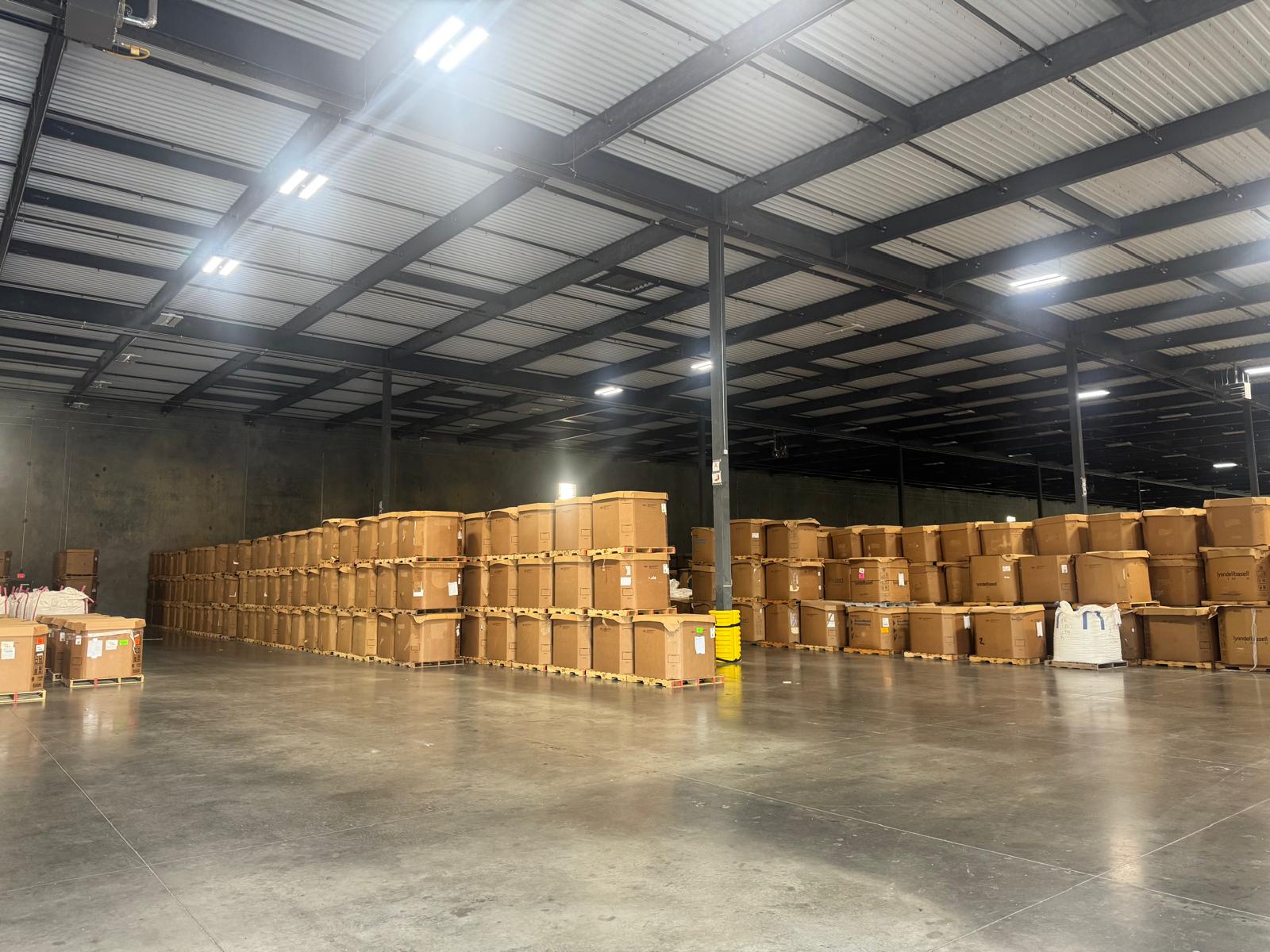 Warehouse facility interior